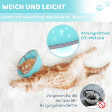 Supet Halskrause Katze verstellbar weiches EPE-Kragen grün M