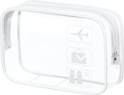 Transparente TSA-zugelassene PVC-Kulturtasche - Reise-Kosmetiktasche