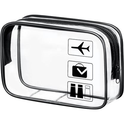 Aucuu Transparente Kulturtasche, PVC