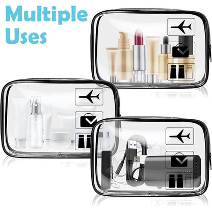 Aucuu Transparente Kulturtasche, PVC