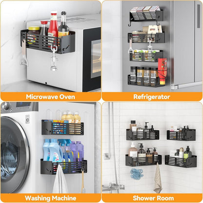 Gewürzregal Magnetisch Kühlschrank 2er-Set Hängeregal mit
