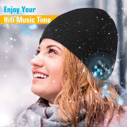 Bluetooth Mütze Herren Winter Geschenke für Männer Frauen