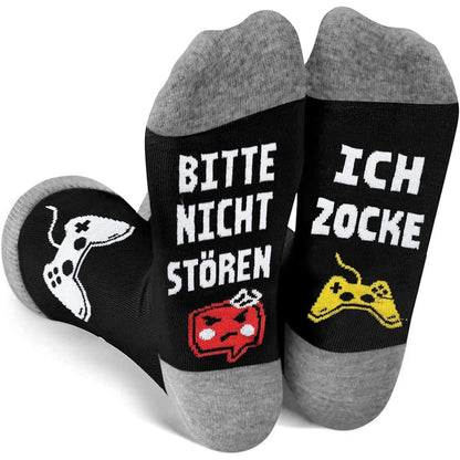 Gaming Socken Bitte Nicht Stören Ich Zocke Geschenk 43-46