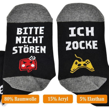 Gaming Socken Bitte Nicht Stören Ich Zocke Geschenk 43-46