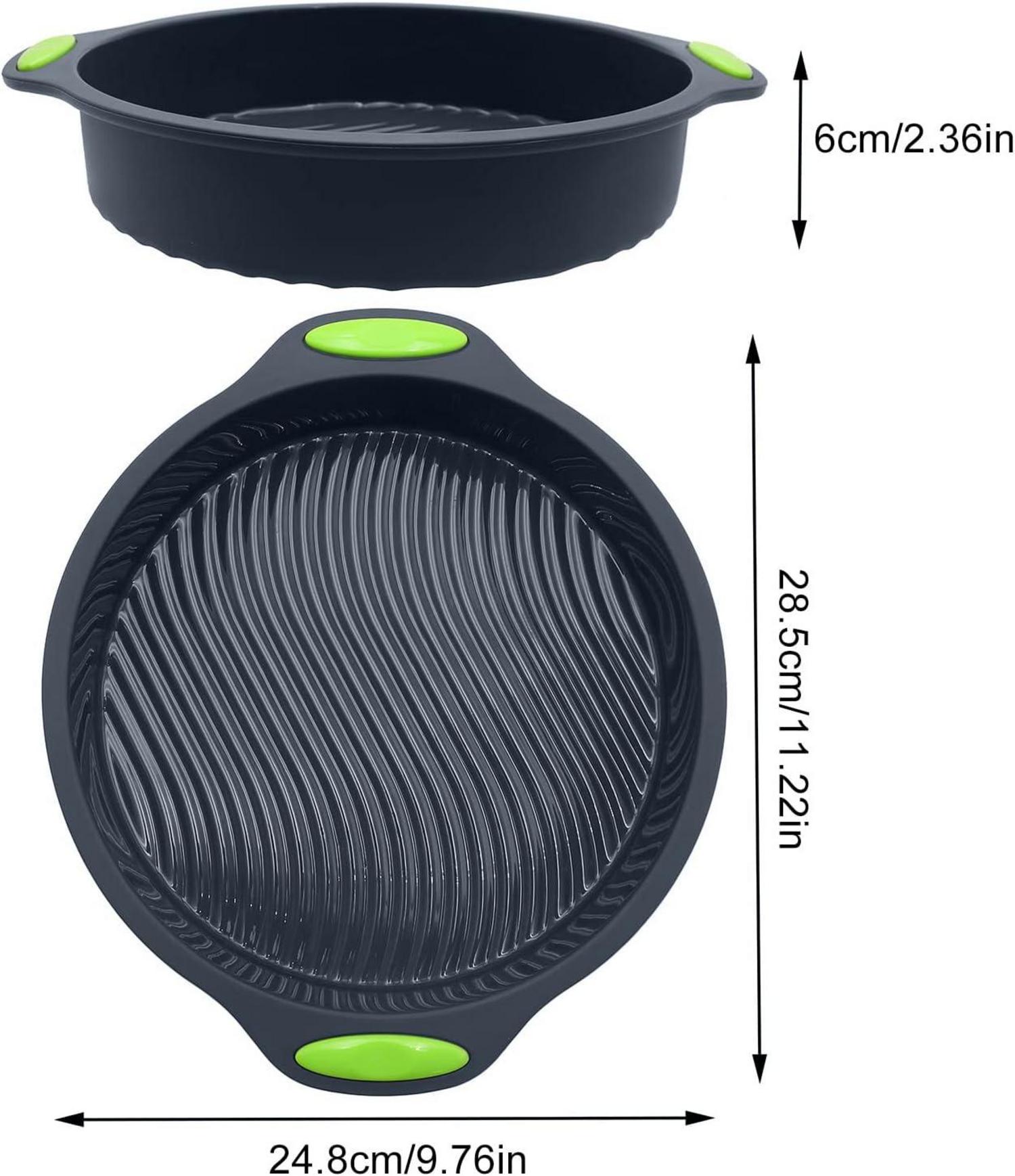 Silikon Backform 9 Zoll Antihaft Auslaufsicher für Kuchen