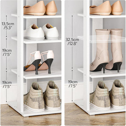 Vertikales Schuhregal mit 9 Ebenen und