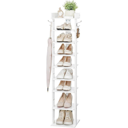 Vertikales Schuhregal mit 9 Ebenen und