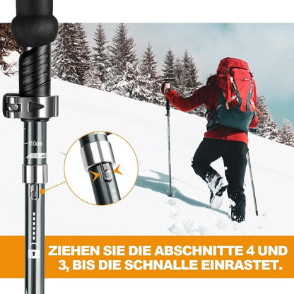 Wanderstöcke Walking Stöcke 110-130 cm Faltbar Verstellbar