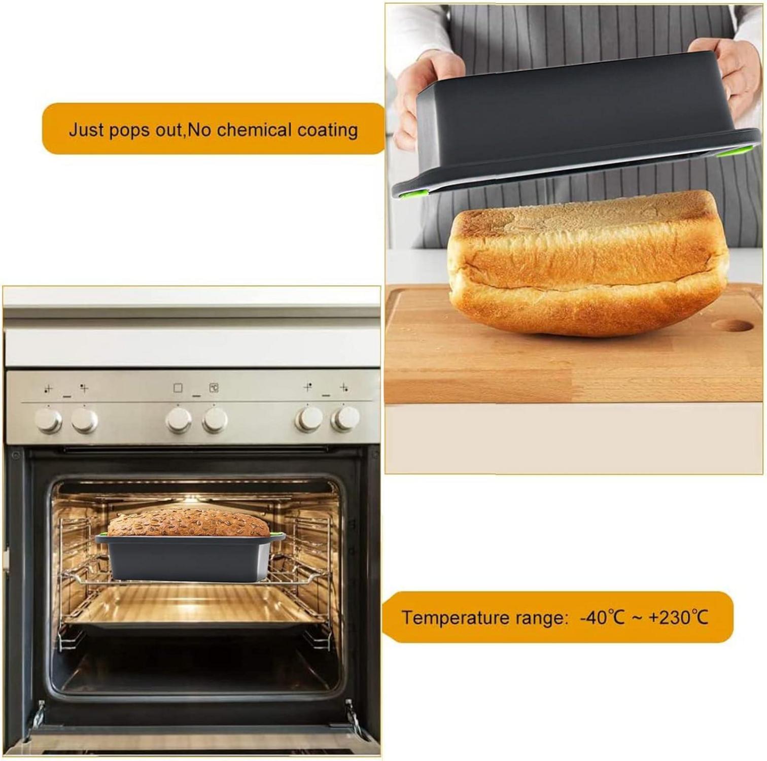 Silikon Brotbackform Antihaft Kastenform Kuchen Backform - 28x12x6.5cm