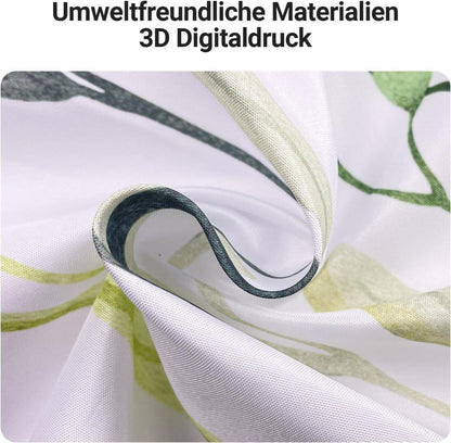 Duschvorhang 200x200cm Frische Schmetterling Blumen Wasserdicht Polyester Haken