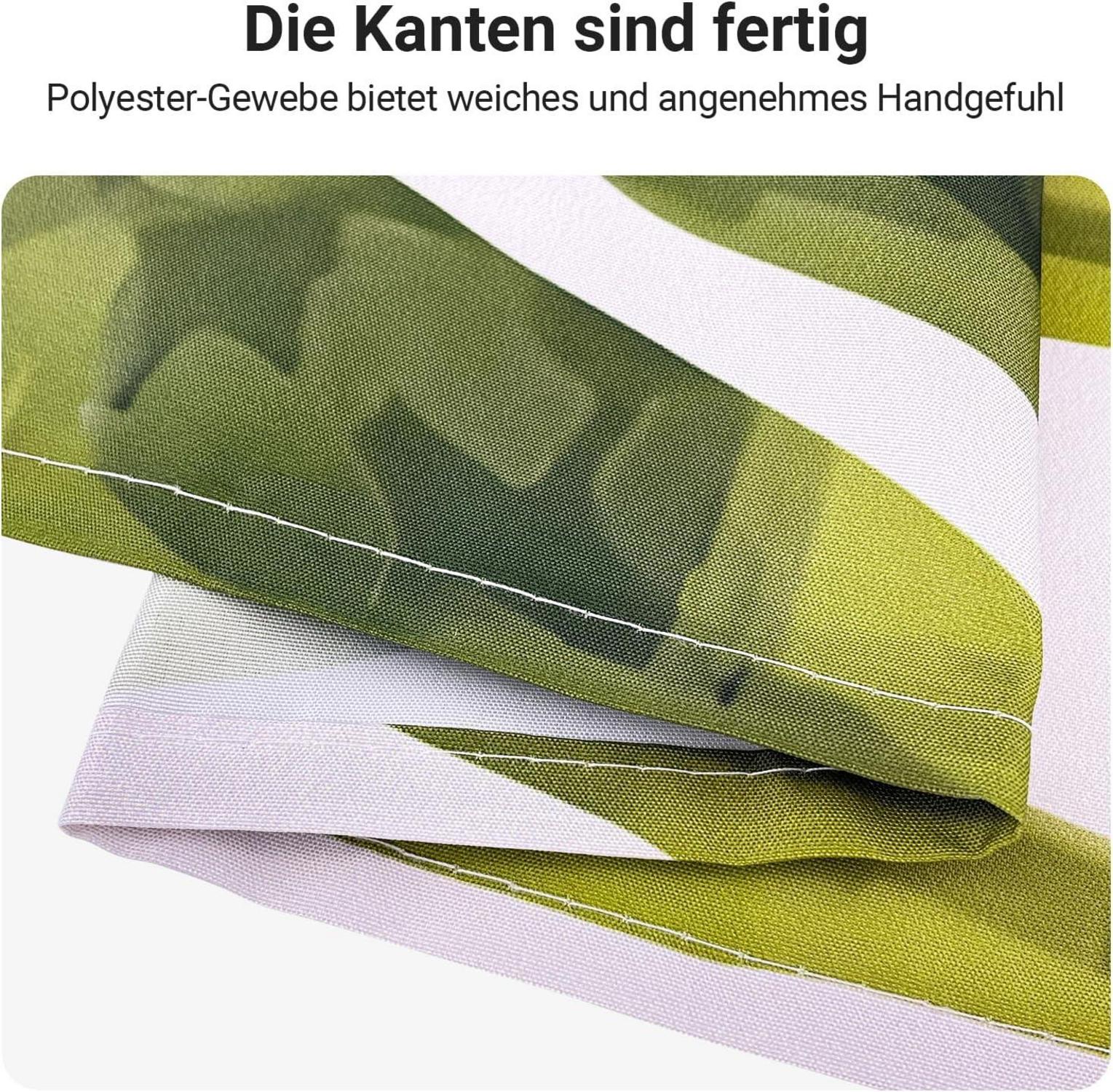 Duschvorhang 180x200cm Blätter Linie Antischimmel Textil 12 Ösen