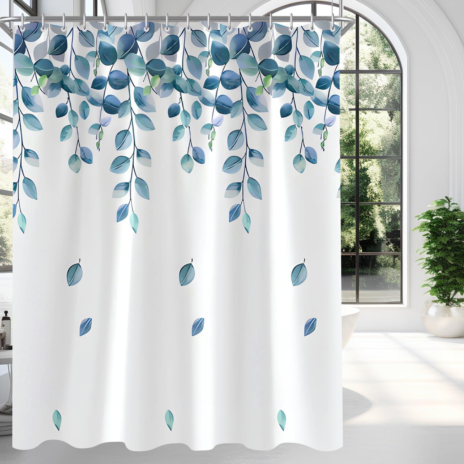 Duschvorhang Grün Blätter Pflanze Antischimmel Textil Wasserabweisend 300x200cm