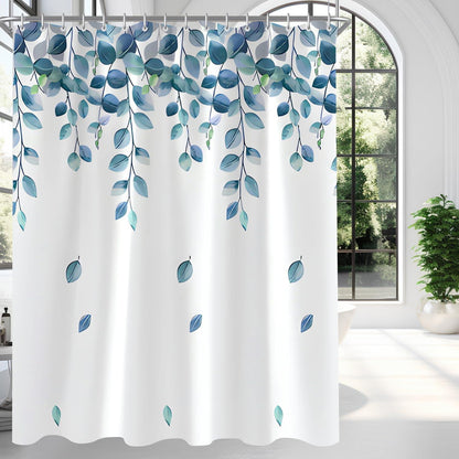 Duschvorhang Grün Blätter Pflanze Antischimmel Textil Wasserabweisend 300x200cm
