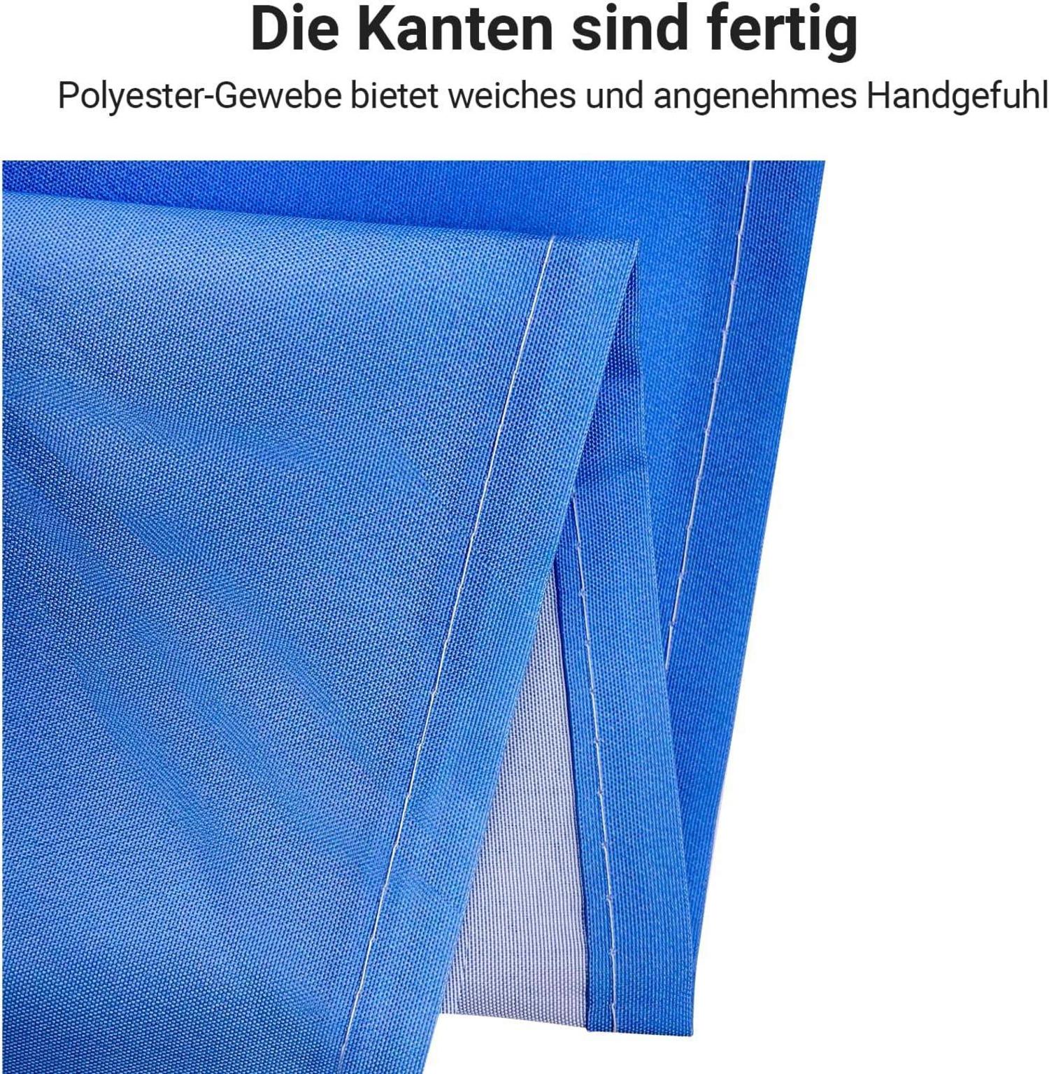 Duschvorhang 200x200cm Sea Blue Badezimmer 12 Ringe Stossdämpfer Textil wasserabweisend waschbar Ösen