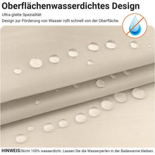 Duschvorhang Beige 150x150cm Antischimmel Wasserabweisend