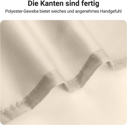 Duschvorhang 180x200cm Beige Wasserdicht Waschbar Polyester Stoff