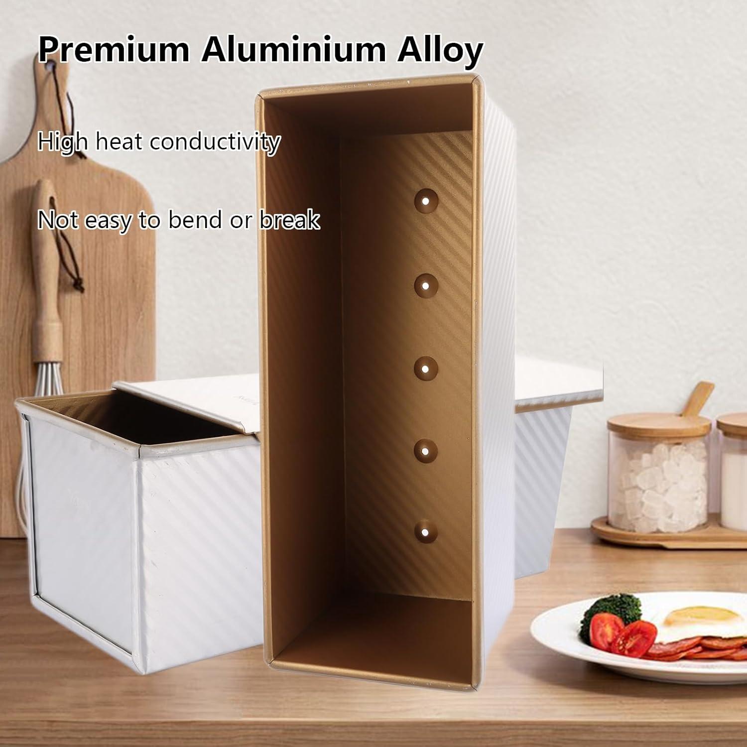 Brotbackform 1000g Aluminium Toastbrot Antihaft Backform Kastenform 34x13,5x12cm