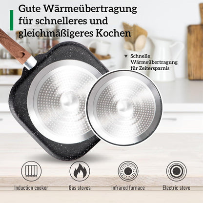 17-tlg. Kitchen Academy Induktions-Kochgeschirr-Set mit