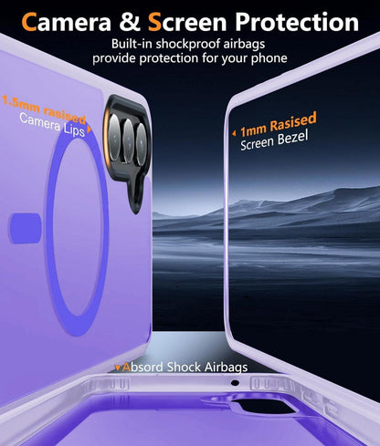Samsung Galaxy S21 5G Hülle [Magsafe] Schutzfolie Magnetisch Purple