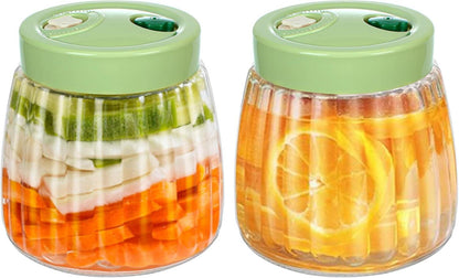 Kimchi Gärglas Set 1L mit 2 Entlüftungsöffnungen