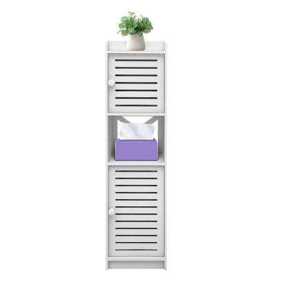 Schmaler Badezimmerschrank weiß 22x20x75cm