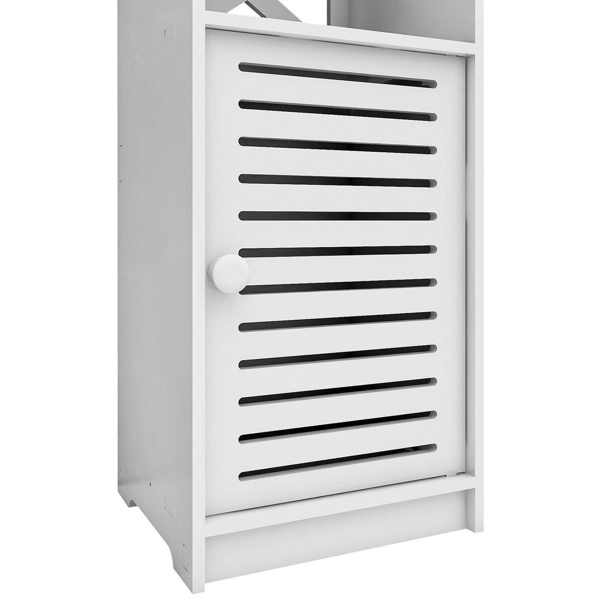 Schmaler Badezimmerschrank weiß 22x20x75cm