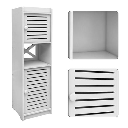 Schmaler Badezimmerschrank weiß 22x20x75cm