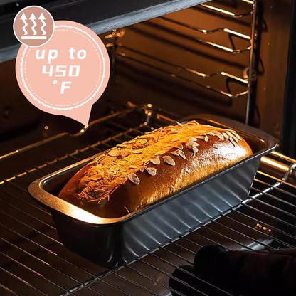 2er-Set Edelstahl Brotbackform Kastenform 19x9x6cm Backen für Backofen