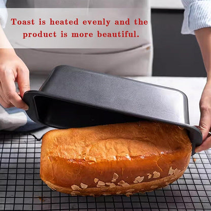2 Stk Edelstahl Brotbackform 19x9x6cm Antihaft Kastenform Backform für