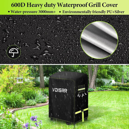 Schwere Grillabdeckung 600D Oxford wetterfest 90x70x110cm