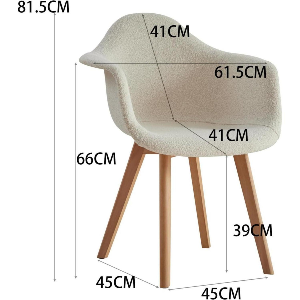 4er-Set Esszimmerstühle Beige, Vintage-Stil mit Armlehnen