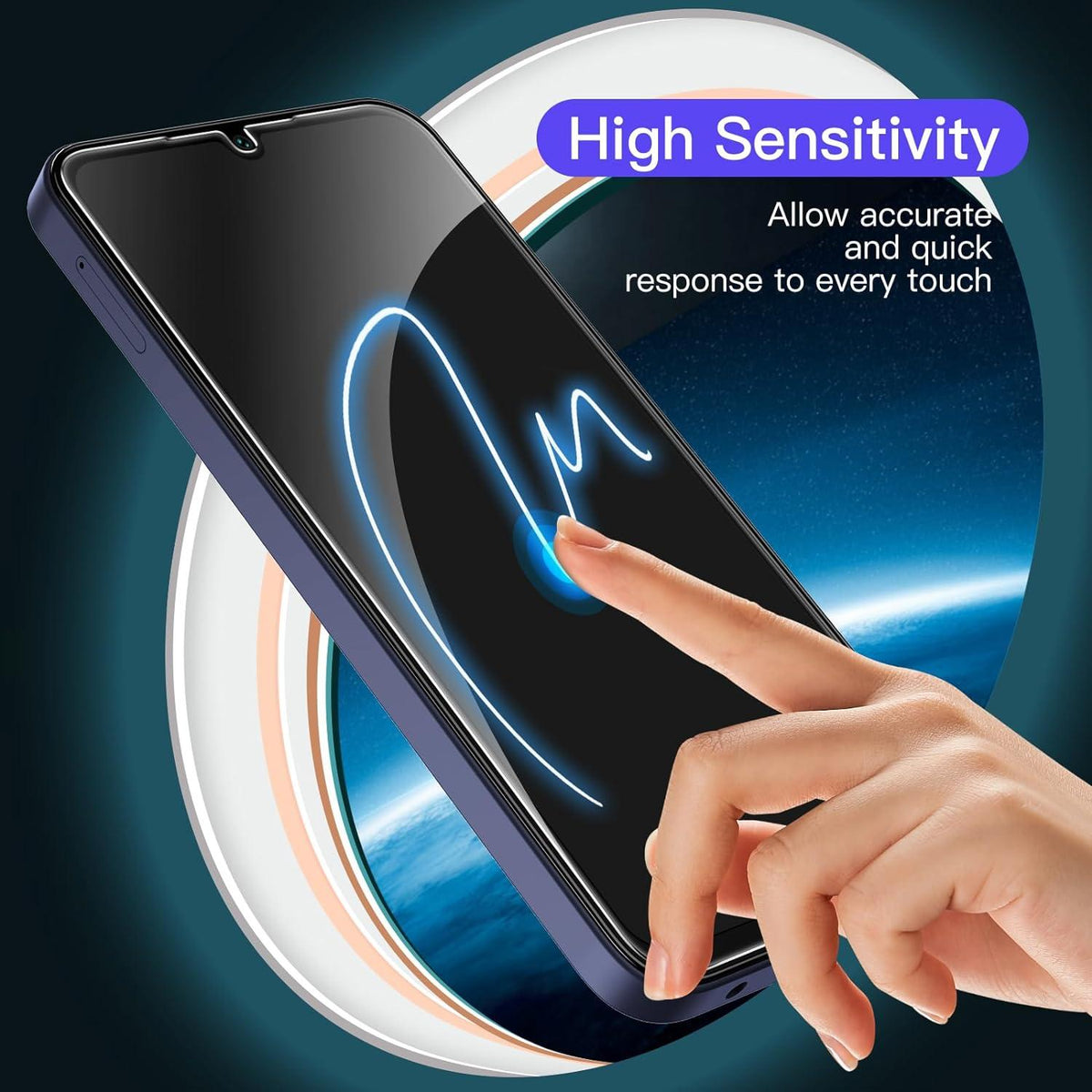 Samsung Galaxy A15 9H Glas Schutzfolie 3 Stk Displayschutz 6,5 Zoll