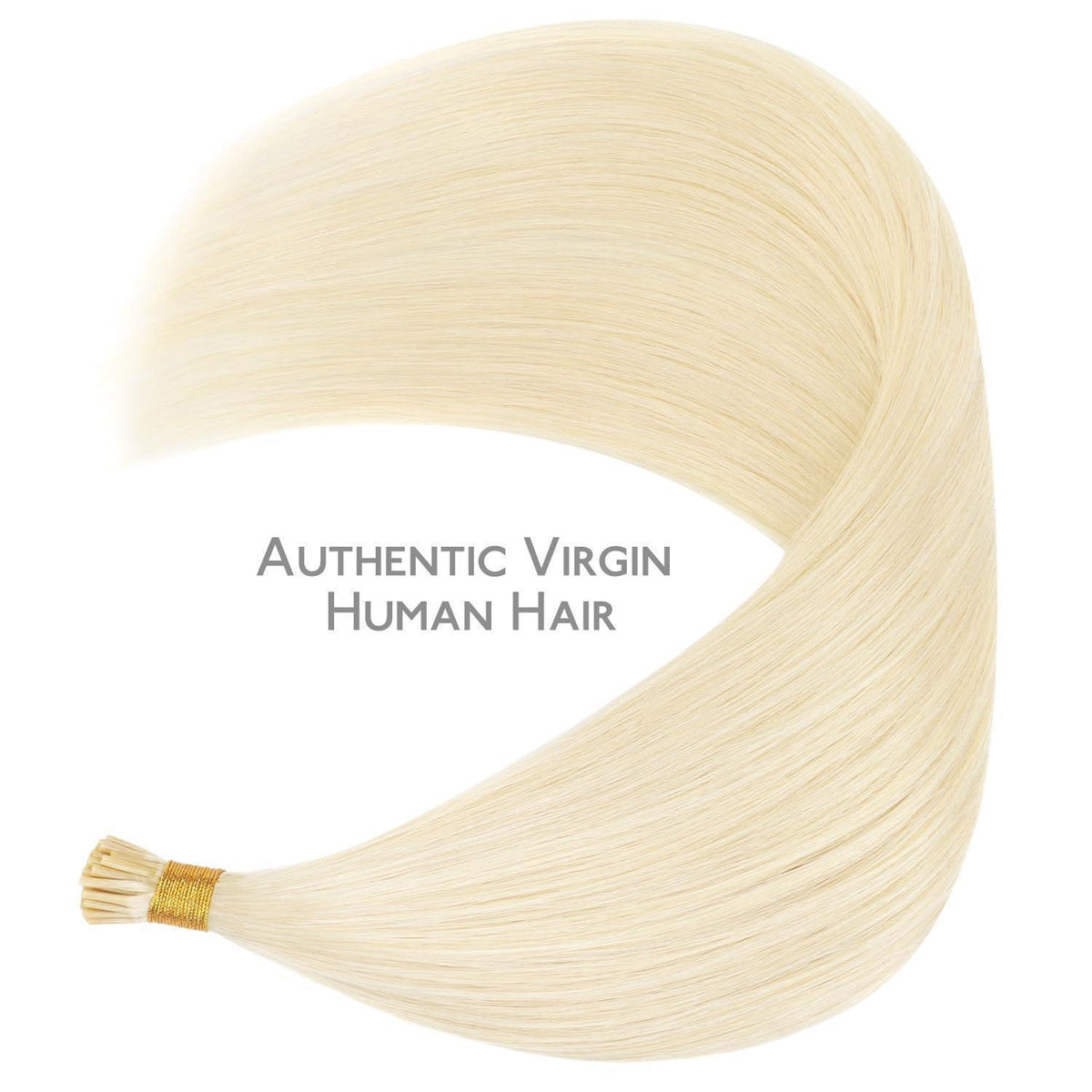 Echthaar I Tip Extensions Platinblond 60cm Haarverlängerung