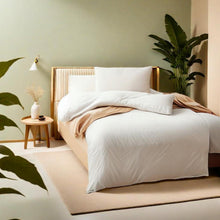 Bettwäsche Set Beige 135x200 cm Mikrofaser Qualität 110