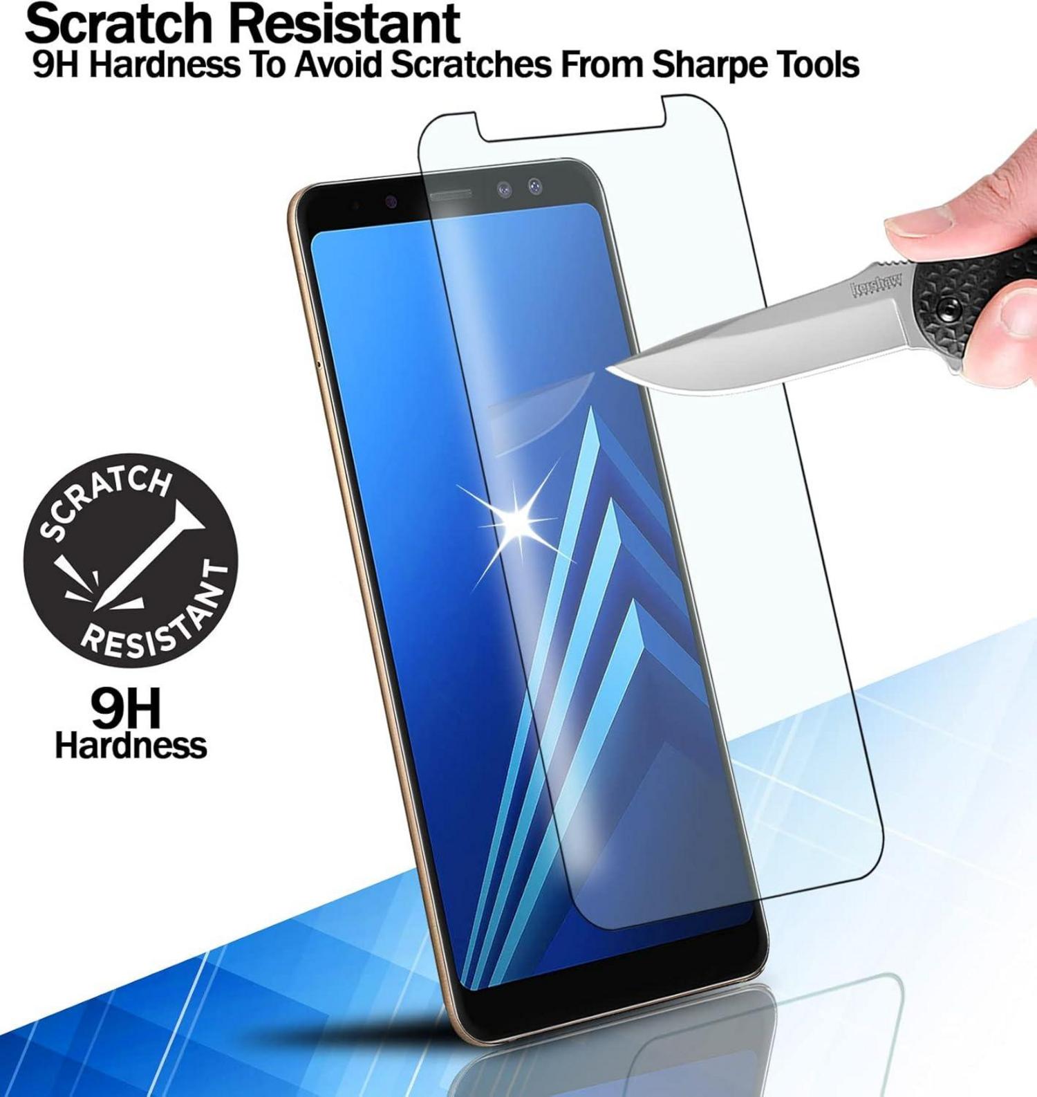 Panzer Schutz Glas Samsung Galaxy A7 2018 3 Stück 0,33mm HD