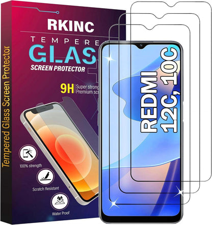 Displayschutzfolie Panzerglas Xiaomi Redmi 12C 10C 3 Stück HD 0,33mm
