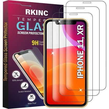 Panzerglas Schutzglas für iPhone 11 XR 6.1'', 3er Pack 9H