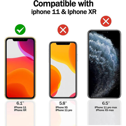 Panzerglas Schutzglas für iPhone 11 XR 6.1'', 3er Pack 9H
