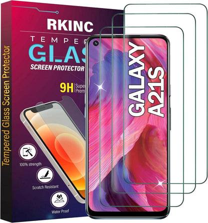 3er Pack Panzerglas Displayschutz für Samsung Galaxy A21s