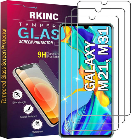 Displayschutzfolie Panzerglas für Samsung Galaxy M21 M31 3 Stück