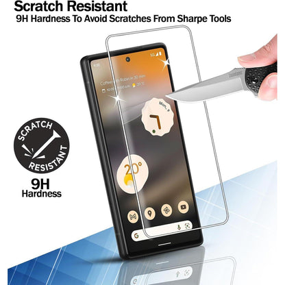 Panzer Glas Display Schutz Google Pixel 7A 3er Set 9H