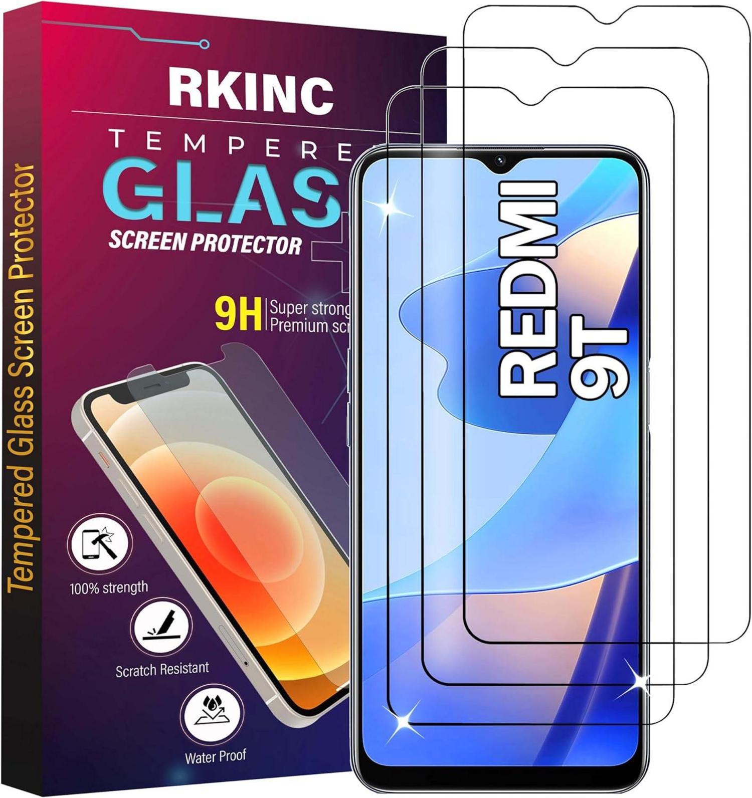3er Pack Panzerglas Displayschutz für Xiaomi Redmi 9T Poco M3