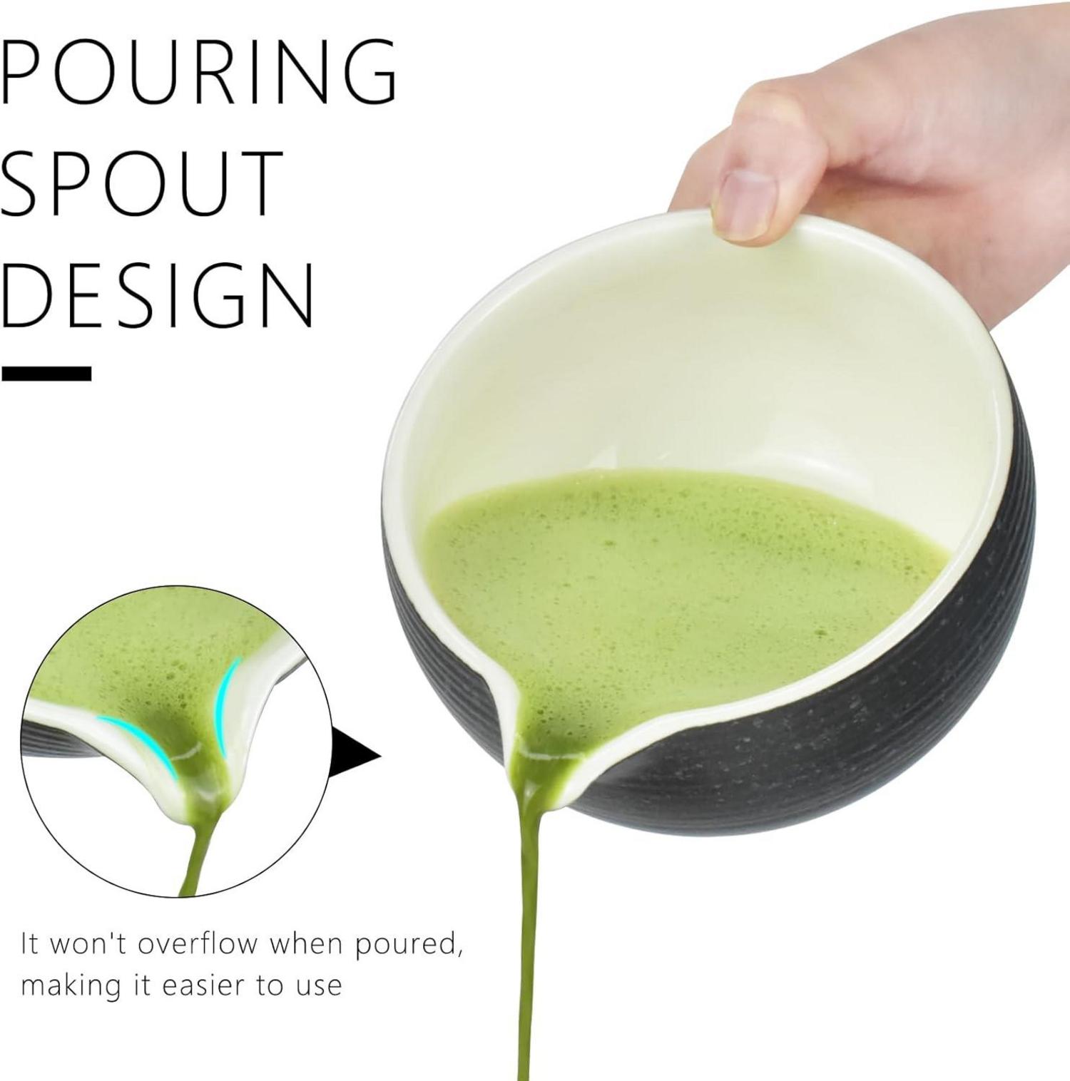 Artcome Matcha-Set: Schüssel, Schneebesen, Teeschaufel, Pulversieb, Teezeremonie
