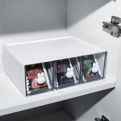 Küchen Organizer Teebox mit 3 Schubladen