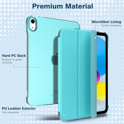 iPad 10.9 Hülle Smart Case Cover Transluzent Azurblau