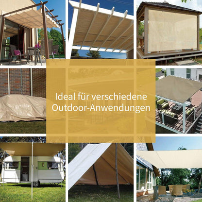 Abdeckplane wasserdicht 3m x 4m Beige/Khaki 120g/m² GUARD SHIELD