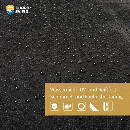 Abdeckplane Wasserdicht Schwarz 4x4m GUARD SHIELD Polyester