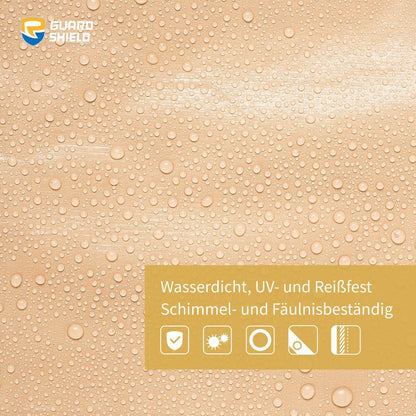 Abdeckplane Wasserdicht 5x6m Beige/Khaki 120g/m² GUARD SHIELD