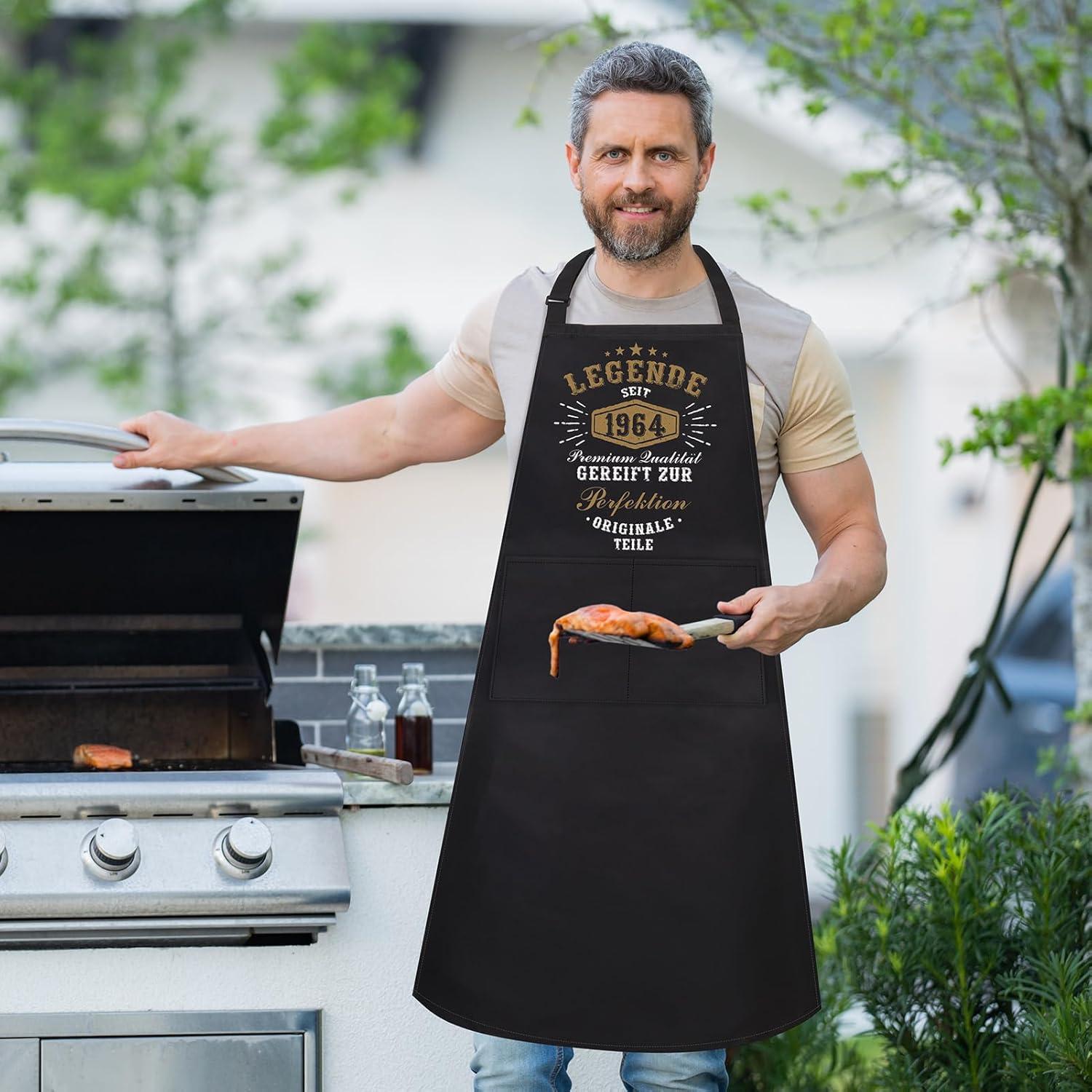 Grillschürze Mann lustig wasserdicht Küchenschürze 60. Geburtstag