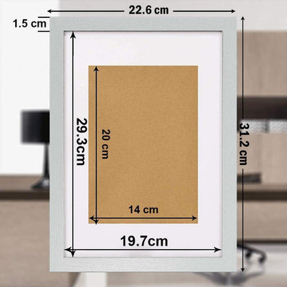 Bilderrahmen A4 Holz mit Plexiglasfenster für Wanddekoration